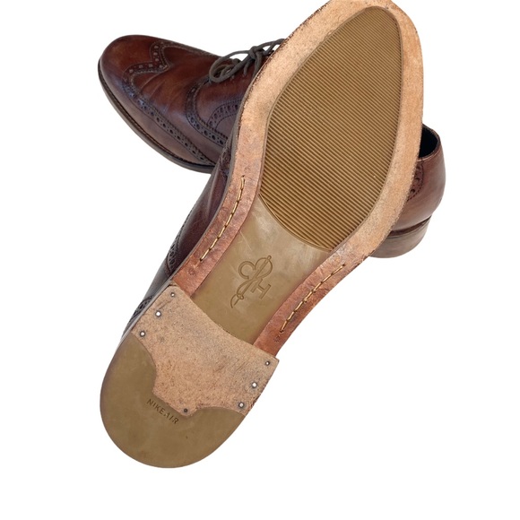 Cole Haan ✈︎ Madison Leather Wingtip Oxford Brogue Dress Shoe ✈︎ Mahogany Brown - Picture 11 of 16